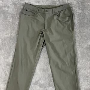 Lululemon ABC Commission Pants Mens 33 Green Performance Golf Stretch